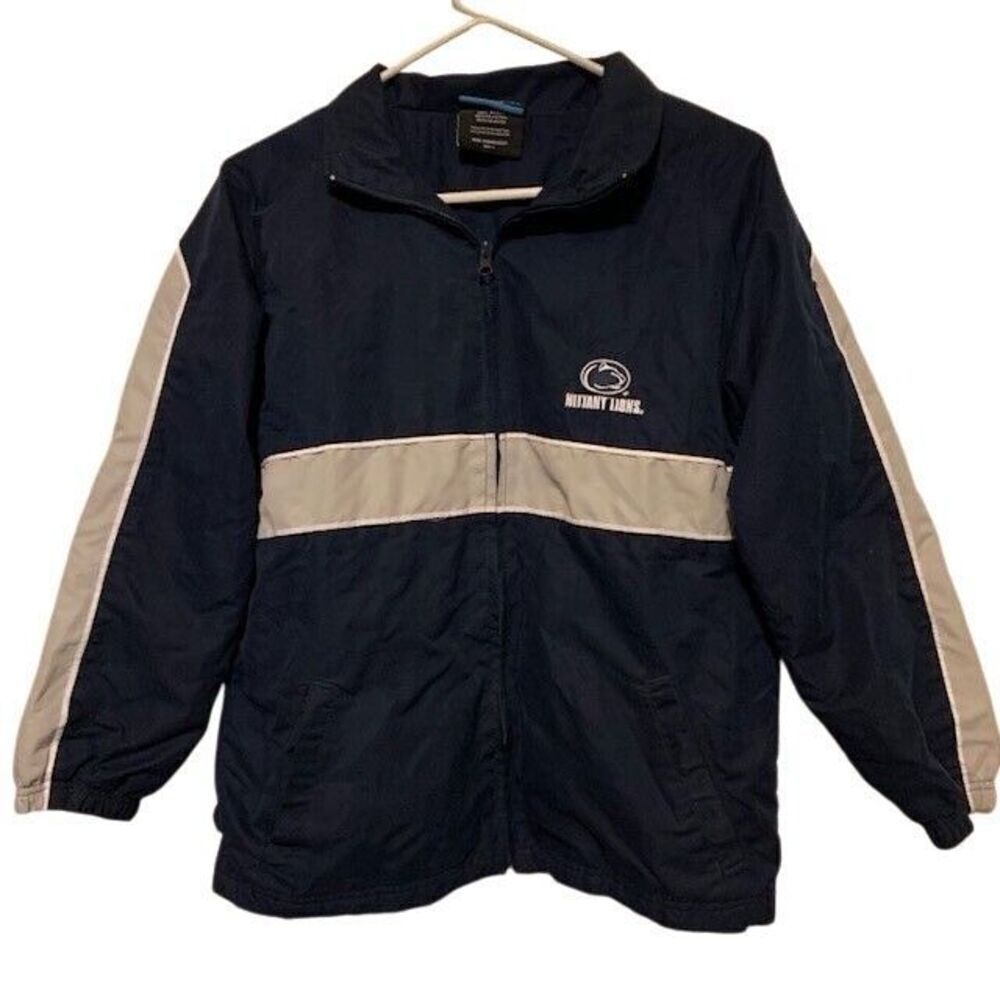 PENN STATE SIZE YOUTH LARGE LINED WARM UP JACKET